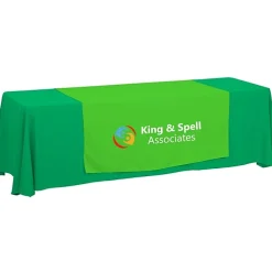 Serged 8-foot Closed-Back Table Throw and Runner Kit - 24 hr