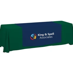 Serged 8-foot Closed-Back Table Throw and Runner Kit - 24 hr