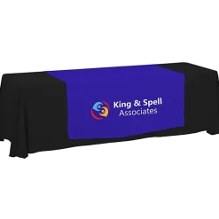 Serged 8-foot Closed-Back Table Throw and Runner Kit - 24 hr