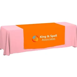 Serged 8-foot Closed-Back Table Throw and Runner Kit - 24 hr