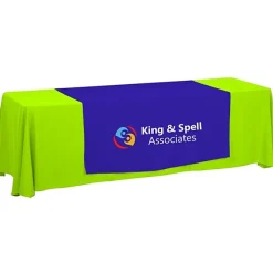 Serged 8-foot Closed-Back Table Throw and Runner Kit - 24 hr