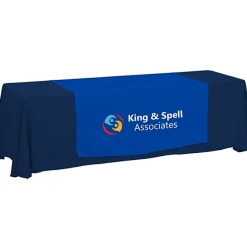 Serged 8-foot Closed-Back Table Throw and Runner Kit - 24 hr