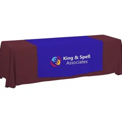 Serged 8-foot Closed-Back Table Throw and Runner Kit - 24 hr
