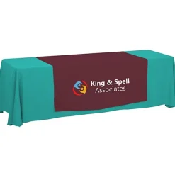 Serged 8-foot Closed-Back Table Throw and Runner Kit - 24 hr