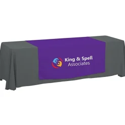Serged 8-foot Closed-Back Table Throw and Runner Kit - 24 hr