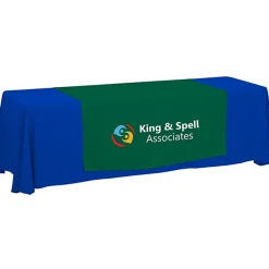 Serged 8-foot Closed-Back Table Throw and Runner Kit - 24 hr
