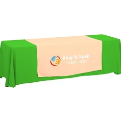 Serged 8-foot Closed-Back Table Throw and Runner Kit - 24 hr