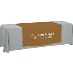 Serged 8-foot Closed-Back Table Throw and Runner Kit - 24 hr