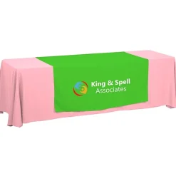 Serged 8-foot Closed-Back Table Throw and Runner Kit - 24 hr