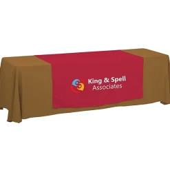 Serged 8-foot Closed-Back Table Throw and Runner Kit - 24 hr