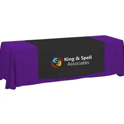 Serged 8-foot Closed-Back Table Throw and Runner Kit - 24 hr