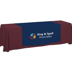 Serged 8-foot Closed-Back Table Throw and Runner Kit - 24 hr