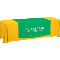 Serged 8-foot Closed-Back Table Throw and Runner Kit - 24 hr