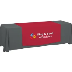 Serged 8-foot Closed-Back Table Throw and Runner Kit - 24 hr