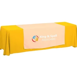 Serged 8-foot Closed-Back Table Throw and Runner Kit - 24 hr