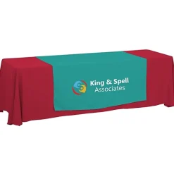 Serged 8-foot Closed-Back Table Throw and Runner Kit - 24 hr
