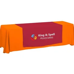 Serged 8-foot Closed-Back Table Throw and Runner Kit - 24 hr
