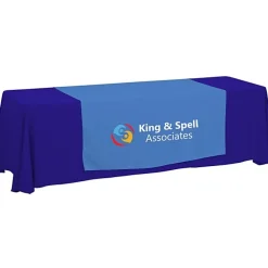 Serged 8-foot Closed-Back Table Throw and Runner Kit - 24 hr