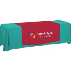 Serged 8-foot Closed-Back Table Throw and Runner Kit - 24 hr