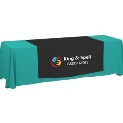 Serged 8-foot Closed-Back Table Throw and Runner Kit - 24 hr