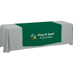 Serged 8-foot Closed-Back Table Throw and Runner Kit - 24 hr