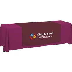 Serged 8-foot Closed-Back Table Throw and Runner Kit - 24 hr