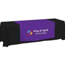Serged 8-foot Closed-Back Table Throw and Runner Kit - 24 hr