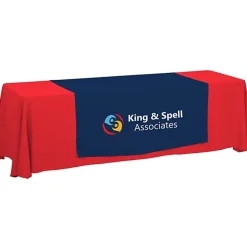 Serged 8-foot Closed-Back Table Throw and Runner Kit - 24 hr