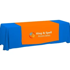 Serged 8-foot Closed-Back Table Throw and Runner Kit - 24 hr