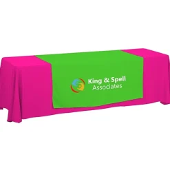 Serged 8-foot Closed-Back Table Throw and Runner Kit - 24 hr