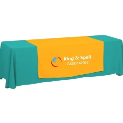 Serged 8-foot Closed-Back Table Throw and Runner Kit - 24 hr