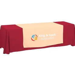 Serged 8-foot Closed-Back Table Throw and Runner Kit - 24 hr
