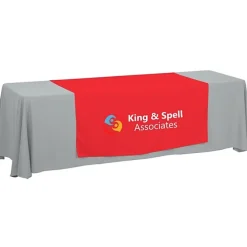 Serged 8-foot Closed-Back Table Throw and Runner Kit - 24 hr
