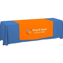 Serged 8-foot Closed-Back Table Throw and Runner Kit - 24 hr