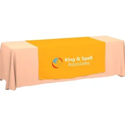 Serged 8-foot Closed-Back Table Throw and Runner Kit - 24 hr