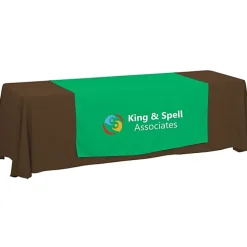 Serged 8-foot Closed-Back Table Throw and Runner Kit - 24 hr
