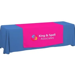 Serged 8-foot Closed-Back Table Throw and Runner Kit - 24 hr