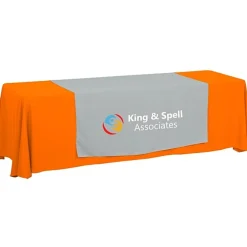 Serged 8-foot Closed-Back Table Throw and Runner Kit - 24 hr