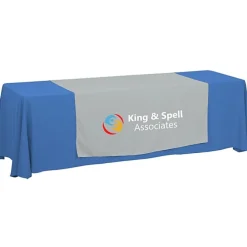 Serged 8-foot Closed-Back Table Throw and Runner Kit - 24 hr