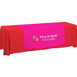 Serged 8-foot Closed-Back Table Throw and Runner Kit - 24 hr