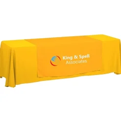 Serged 8-foot Closed-Back Table Throw and Runner Kit - 24 hr