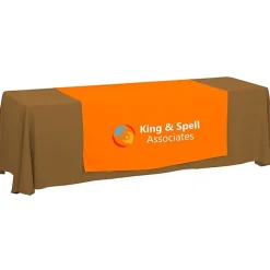 Serged 8-foot Closed-Back Table Throw and Runner Kit - 24 hr