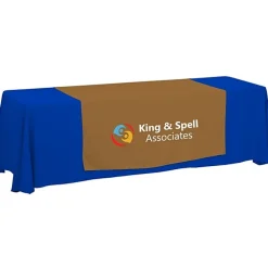 Serged 8-foot Closed-Back Table Throw and Runner Kit - 24 hr