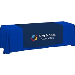 Serged 8-foot Closed-Back Table Throw and Runner Kit - 24 hr