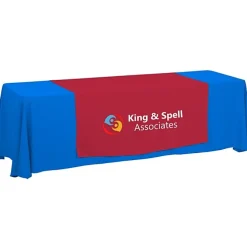 Serged 8-foot Closed-Back Table Throw and Runner Kit - 24 hr