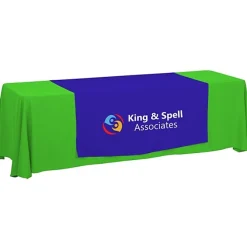 Serged 8-foot Closed-Back Table Throw and Runner Kit - 24 hr