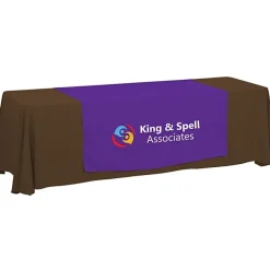 Serged 8-foot Closed-Back Table Throw and Runner Kit - 24 hr