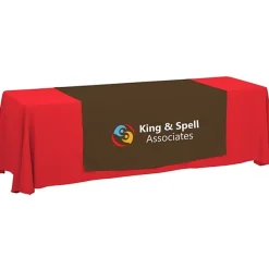 Serged 8-foot Closed-Back Table Throw and Runner Kit - 24 hr