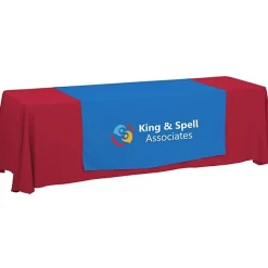 Serged 8-foot Closed-Back Table Throw and Runner Kit - 24 hr