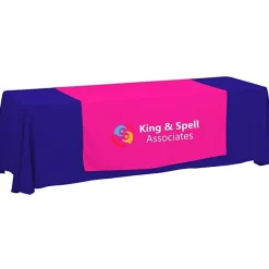 Serged 8-foot Closed-Back Table Throw and Runner Kit - 24 hr